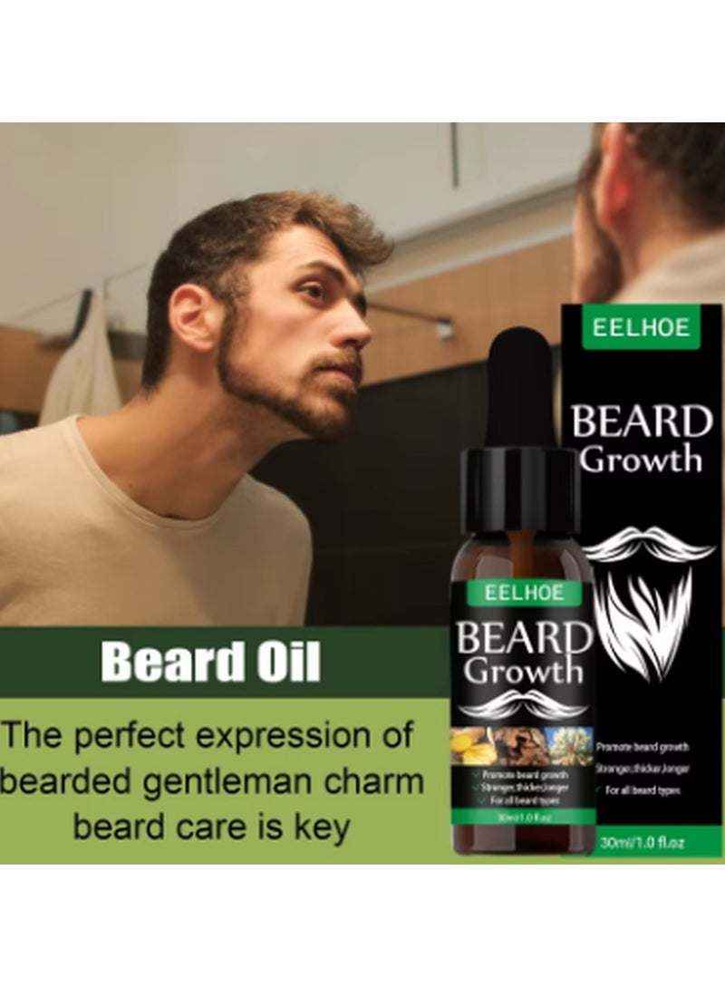 إيلهو زيت نمو اللحية، زيت عضوي طبيعي لنمو الشعر، معزز زيت اللحية، تغذية الوجه، أداة تشكيل اللحية، منتجات العناية باللحية، منتجات تساقط الشعر (30 مل) - Image 5