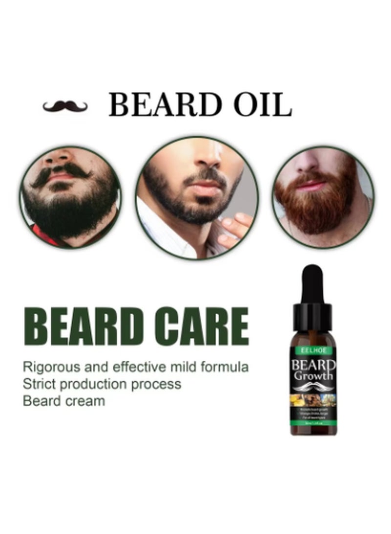 إيلهو زيت نمو اللحية، زيت عضوي طبيعي لنمو الشعر، معزز زيت اللحية، تغذية الوجه، أداة تشكيل اللحية، منتجات العناية باللحية، منتجات تساقط الشعر (30 مل) - Image 3