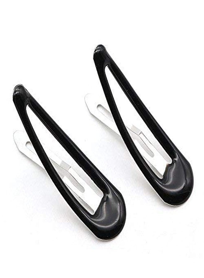 Dofash 5CM/2IN Epoxy Snap Hair Clips Metal Grips Tortie Accessories For Women (Epoxy Black) - Image 5