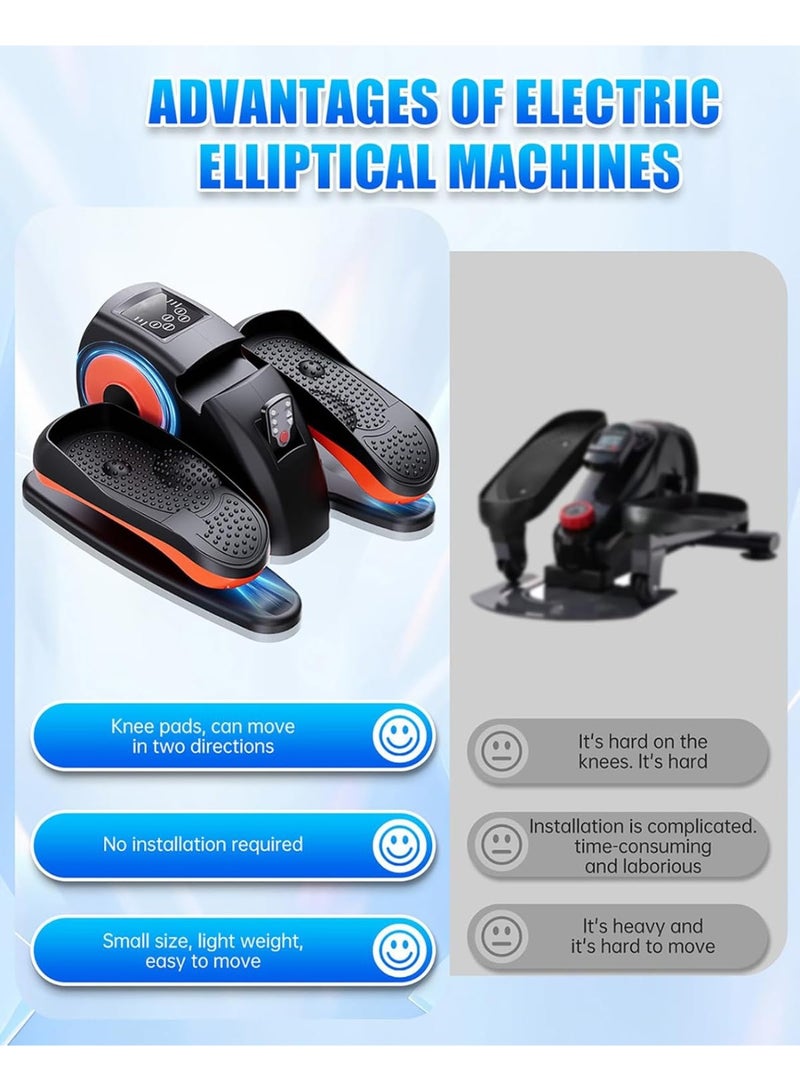 Gaayou Under Desk Elliptical Machine, Ellipse Leg Exerciser for Seniors with Remote Control, 12-Speeds, Seated Pedal Exerciser for Home Office - Image 3