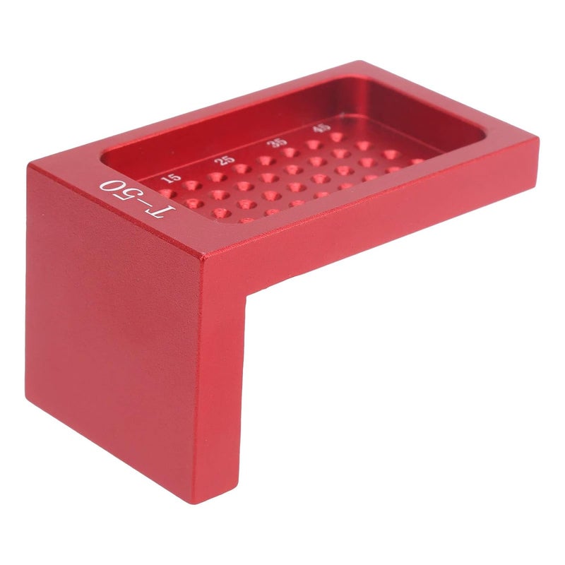 T50 Aluminum Alloy T Ruler Marking Gauge Woodworking Tool with Holes for Scribing and Linear Measurement - Image 2