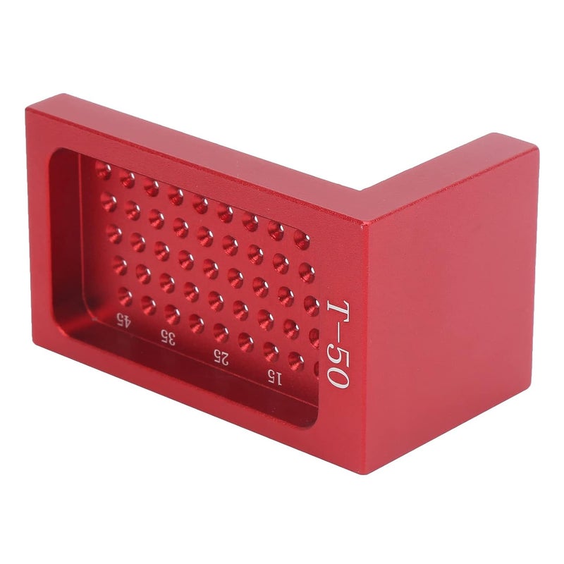 T50 Aluminum Alloy T Ruler Marking Gauge Woodworking Tool with Holes for Scribing and Linear Measurement - Image 3