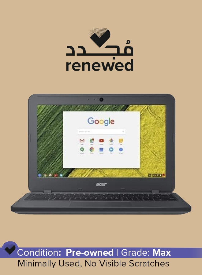 Acer Renewed - Chromebook 11 N7 C731 With 11.6-Inch Display,Intel Celeron® N3060 Processor/Dual Core/4GB RAM/16GB Emmc/Intel HD Graphics/Chrome OS English Black - Image 1