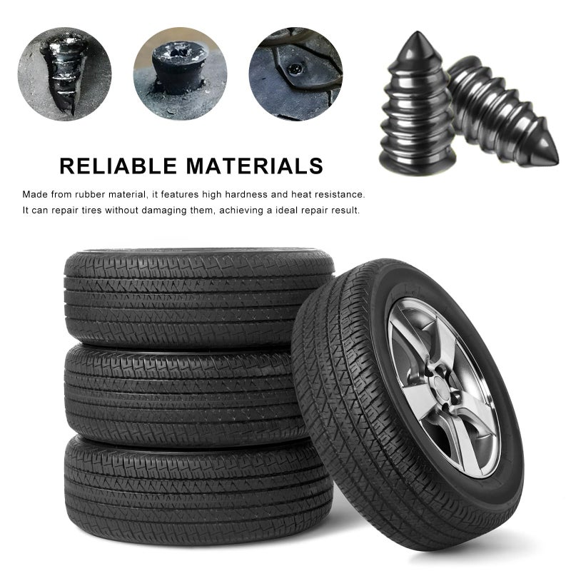Ohleats 20 PCS Tire Repair Rubber Nail, Self-Service Vacuum Tire Repair Nail Kit, Tire Quick Puncture Repair Tools for Automotive Truck Tractor, Universal Car Accessories (Large&Small, 20 PCS) - Image 5