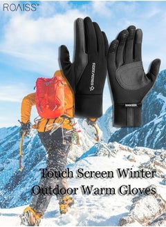 roaiss Outdoor Waterproof Gloves In Winter Men'S And Women'S Universal Touchable Screen Thermal Gloves Cycling Ski Climbing Gloves  - Image 2