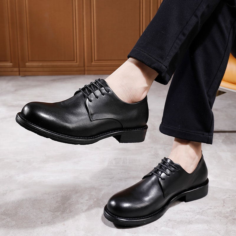 Sale Of Goodyear Welted Leather Sole Handmade Shoes, Vintage British Casual Shoes, Outdoor Men'S Goodyear Craftsmanship - Image 1