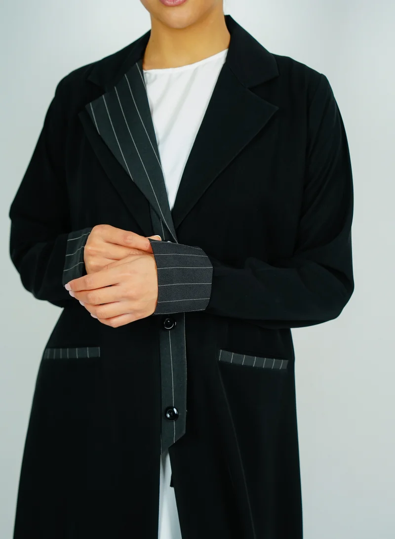 Rosette Abaya  Stylish Blazer abaya with  button style for Women | Best Price UAE