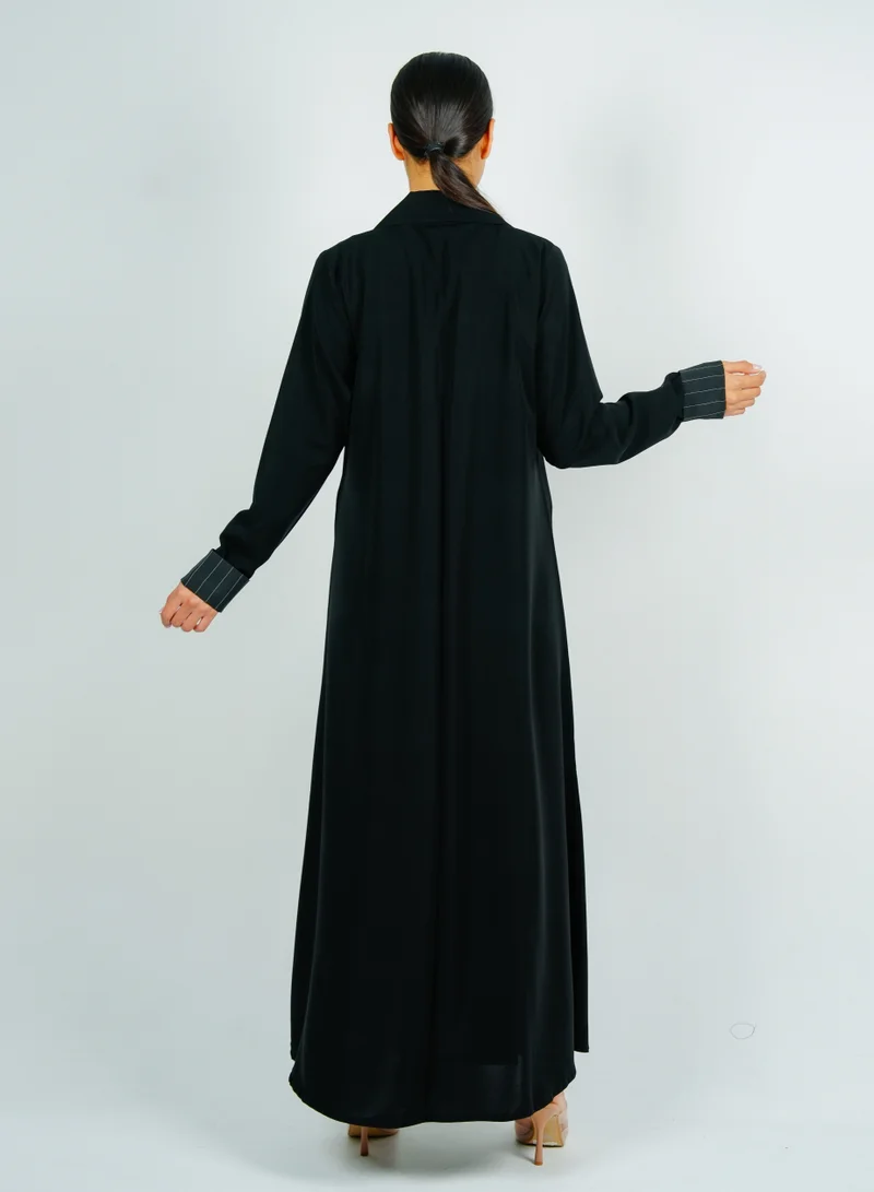 Rosette Abaya  Stylish Blazer abaya with  button style for Women | Best Price UAE