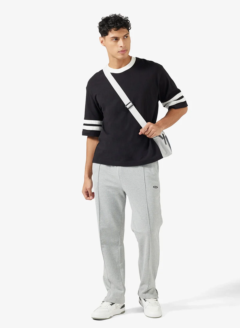 Seventy Five Basics Slit Hem Logo Oversized Joggers