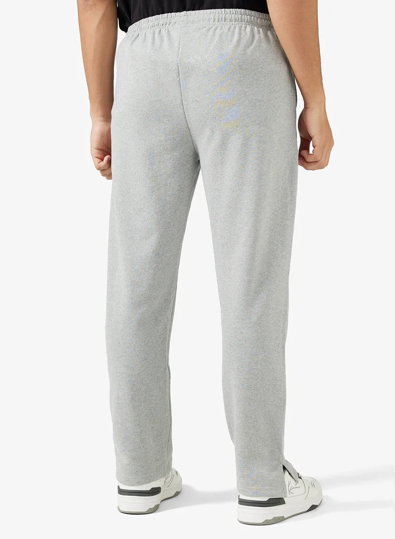 Seventy Five Basics Slit Hem Logo Oversized Joggers