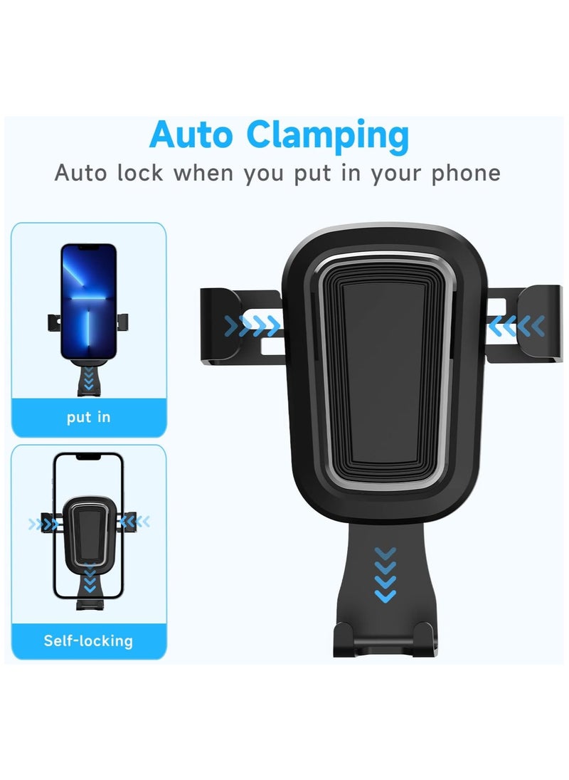 RATSAW Phone Holder Stand for Car Air Vent Adjustable Mobile Holder Car Auto Lock Gravity Mobile Phone Mount Ac Vent Car Mount Compatible with iPhone 15 14 Pro Max 13 12 Samsung Xiaomi  - Image 5