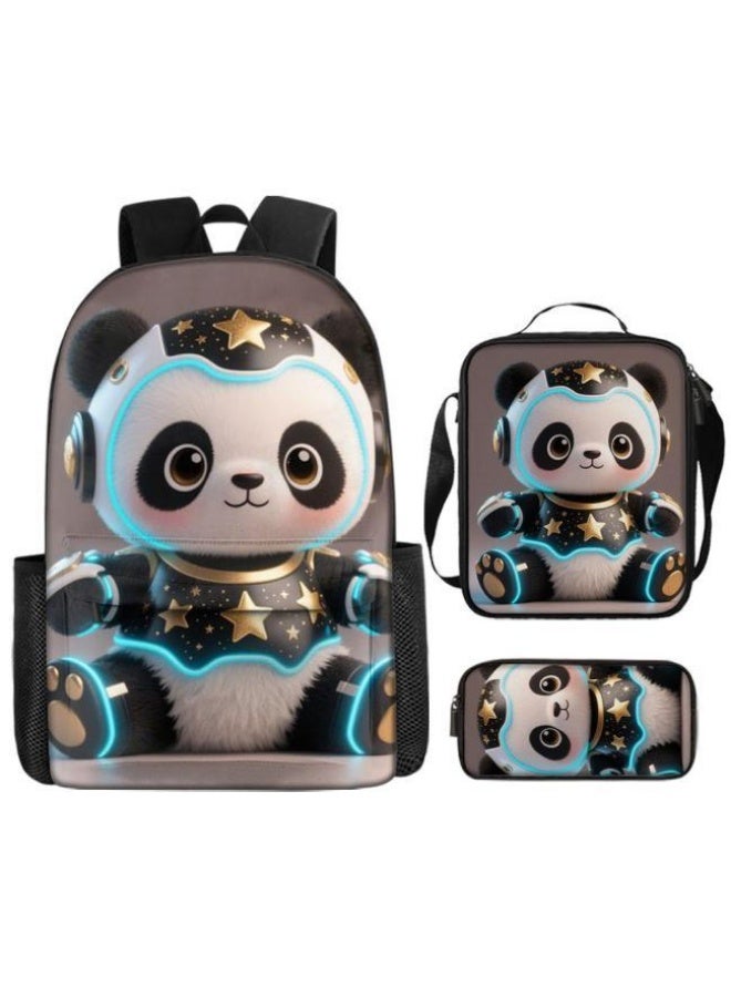 Bright Li Fire Unlock the new fashion of childish fun! Three-piece set of bags, cartoon elements for children and teenagers (students, children, friends' outings, mountain climbing, schooling, etc. can be used) - 115 - Image 2