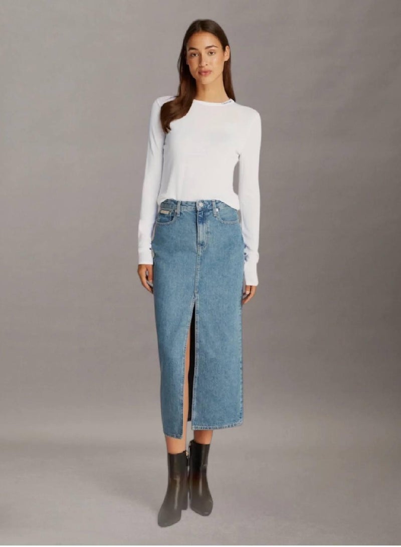 كالفن كلاين جينز سترة من الفسكوز الناعم - Image 4