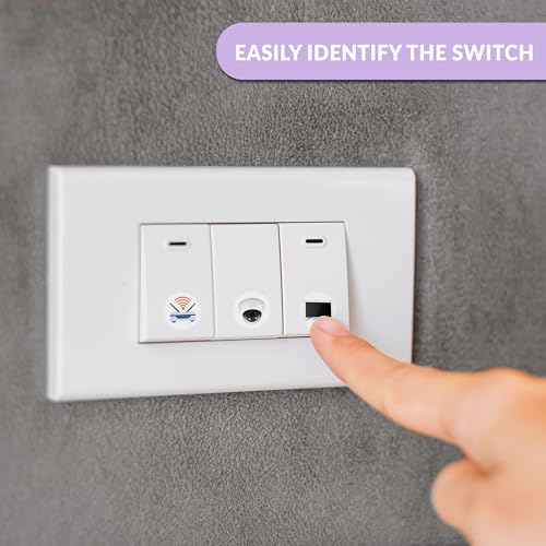 True Flair Trueflair Stickers for Switch Board for Home Wall Switches, Contain All Common Switch Stickers (Colourful Design 3) - Image 4