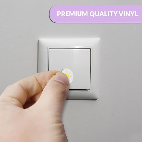 True Flair Trueflair Stickers for Switch Board for Home Wall Switches, Contain All Common Switch Stickers (Colourful Design 3) - Image 3