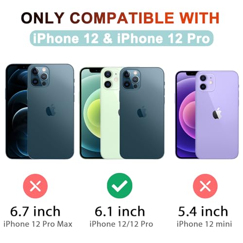 Meliya Magnetic Case for iPhone 12 Phone Case with MagSafe, Camera Protection Ultra Slim Shockproof Bumper Liquid Silicone Case with Microfiber Lining,Black - Image 2