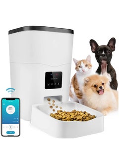 Pet  Feeder, Smart Pet Food Dispenser with App Control Portion Control&Timer Setting, Auto Dog Feeder 1-10 Meals, Voice Record, Small & Medium Pets, BPA-Free, 2.4G Wi-Fi ONLY, 3L/13cup