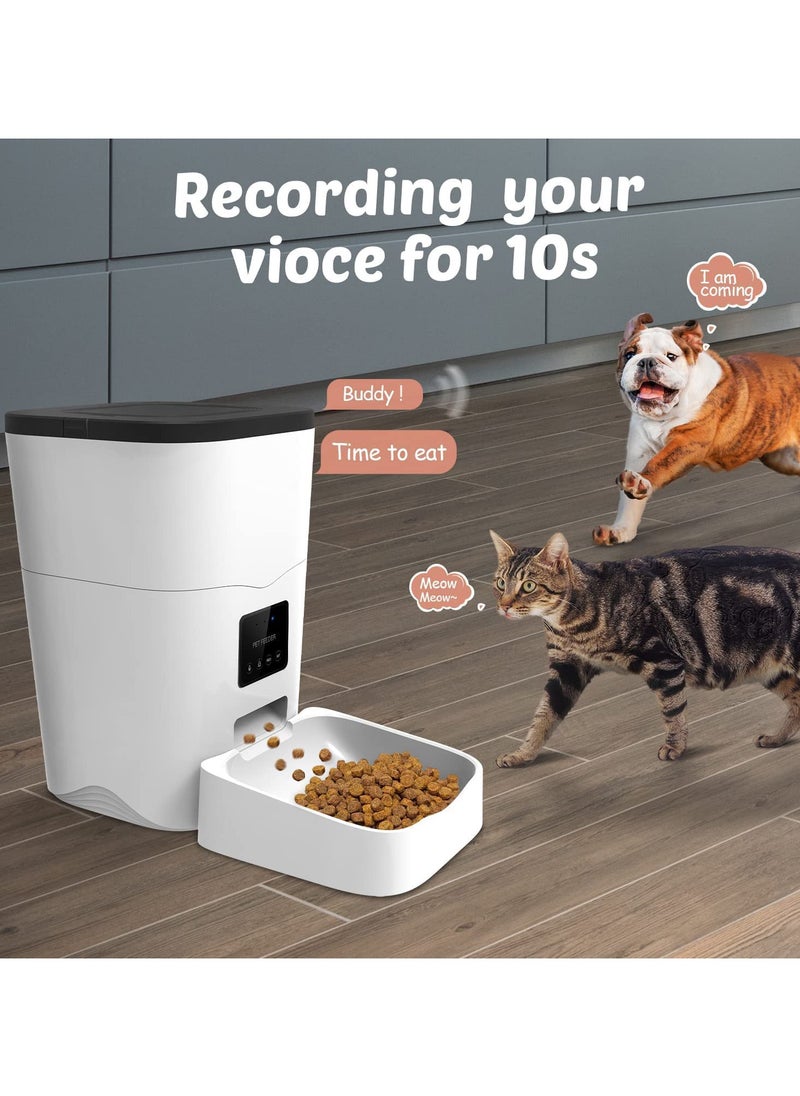 Generic - Pet  Feeder, Smart Pet Food Dispenser with App Control Portion Control&Timer Setting, Auto Dog Feeder 1-10 Meals, Voice Record, Small & Medium Pets, BPA-Free, 2.4G Wi-Fi ONLY, 3L/13cup - Image 1