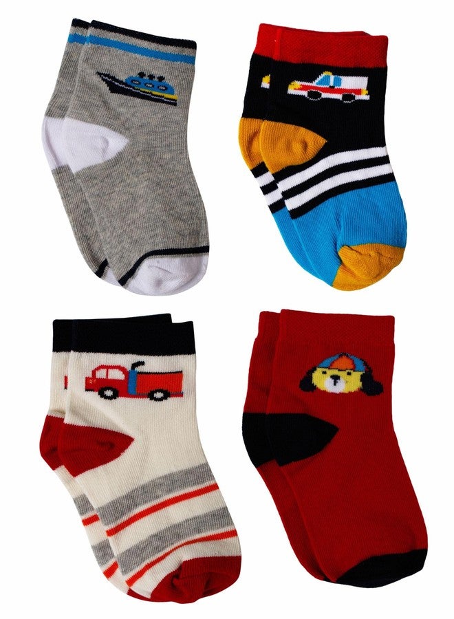 BODYCARE Boys Ankle Length Socks Red - Image 1