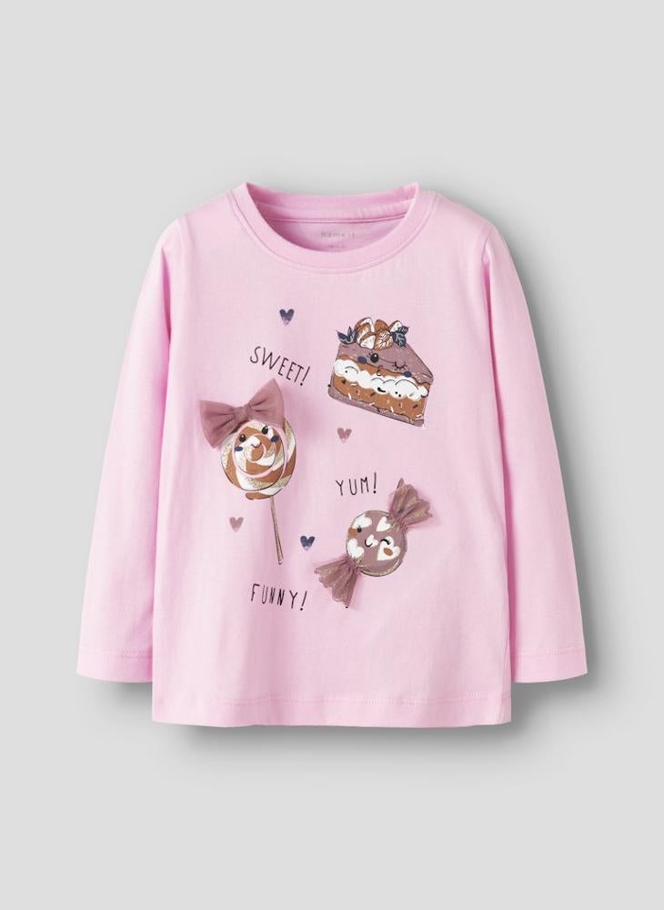 NAME IT Kids Printed Crew Neck T-Shirt - Image 1