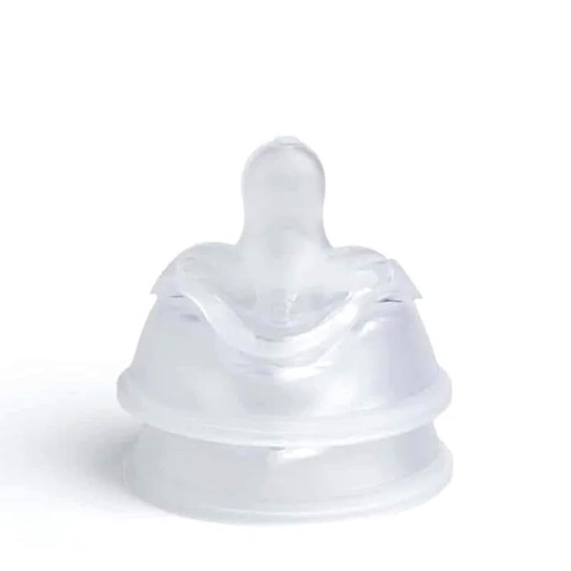 Herobility Double Anti-Colic Silicone Nipples, Baby Bottle Teats, Breast Like Shaped Nipples - Fits Herobility's & Eco Baby Bottles | Pack of 2 (X-Small Size) - Image 2