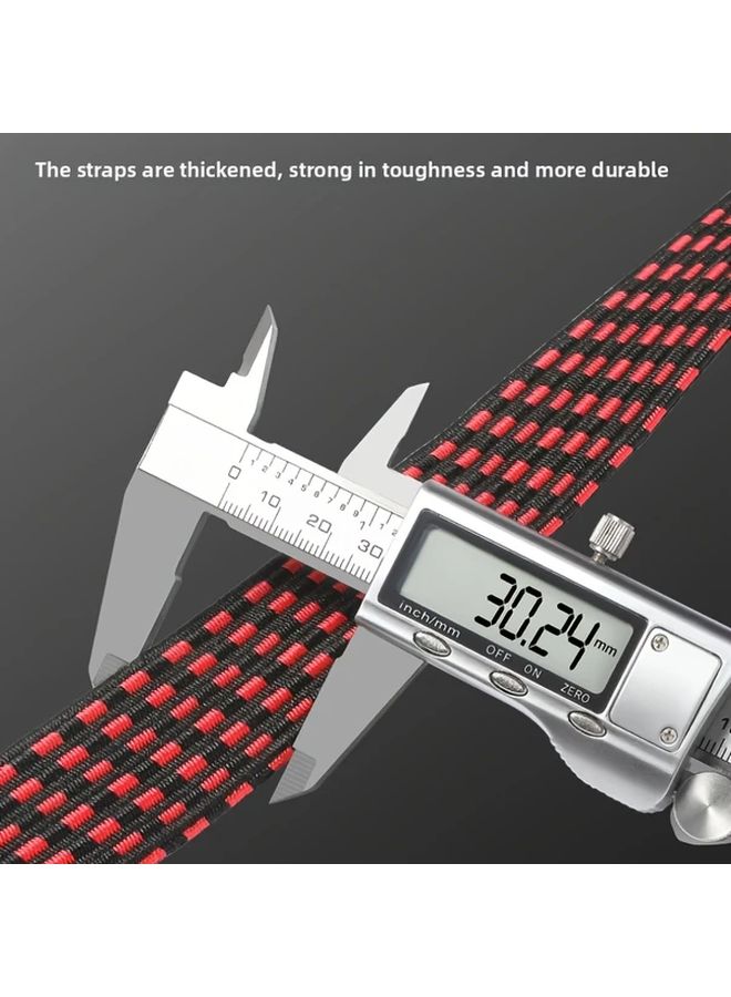 TOSUOD Blue and Black Elastic Rope Strap 78 Inches Adjustable Length High Elasticity for Motorcycle Outdoor Camping - Image 3