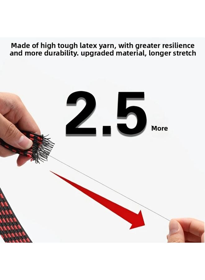 TOSUOD Blue and Black Elastic Rope Strap 78 Inches Adjustable Length High Elasticity for Motorcycle Outdoor Camping - Image 5