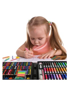 Generic Innovative Deluxe Art Supplies Set for Kids, Drawing, Coloring, Watercolor, Pastel Pencils for Beginners and Kids Suitable for Birthday Gift, 150 Pieces (Black)  - Image 4