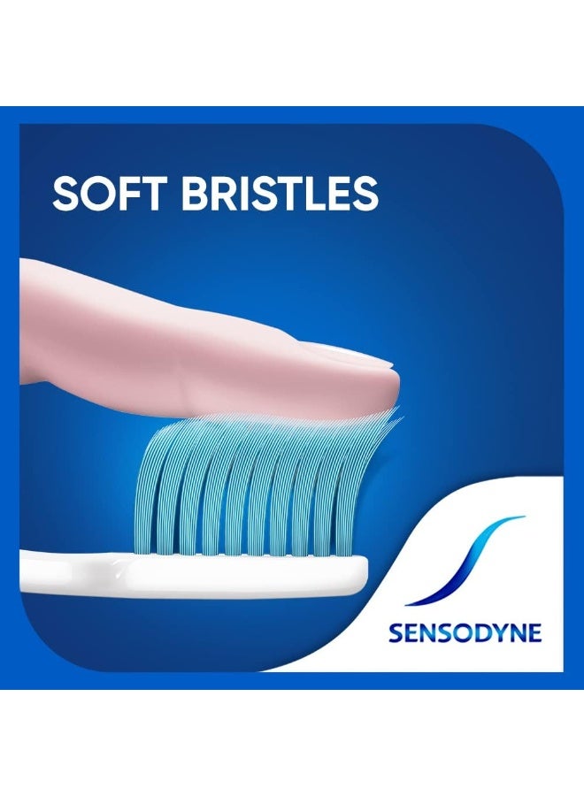 Sensodyne T/Brush Sensitive Soft Toothbrush, Pack of 3 – Gentle on Sensitive Teeth, Soft Bristles, Ergonomic Handle - Image 4