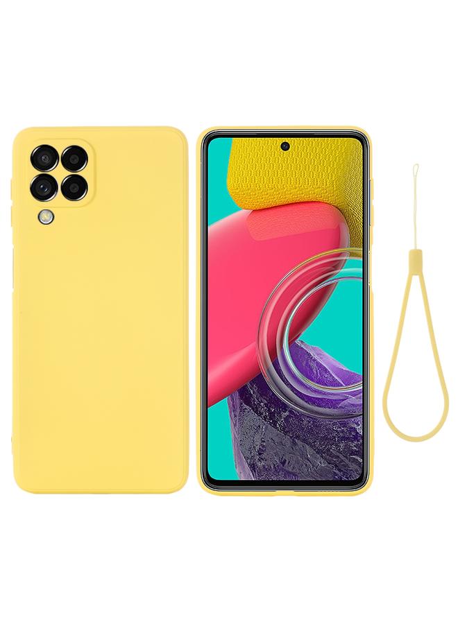 اس-توب جراب لهاتف Samsung Galaxy M33 5G مصنوع من السيليكون السائل المقاوم للصدمات بلون نقي - Image 1