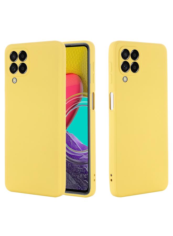 اس-توب جراب لهاتف Samsung Galaxy M33 5G مصنوع من السيليكون السائل المقاوم للصدمات بلون نقي - Image 2