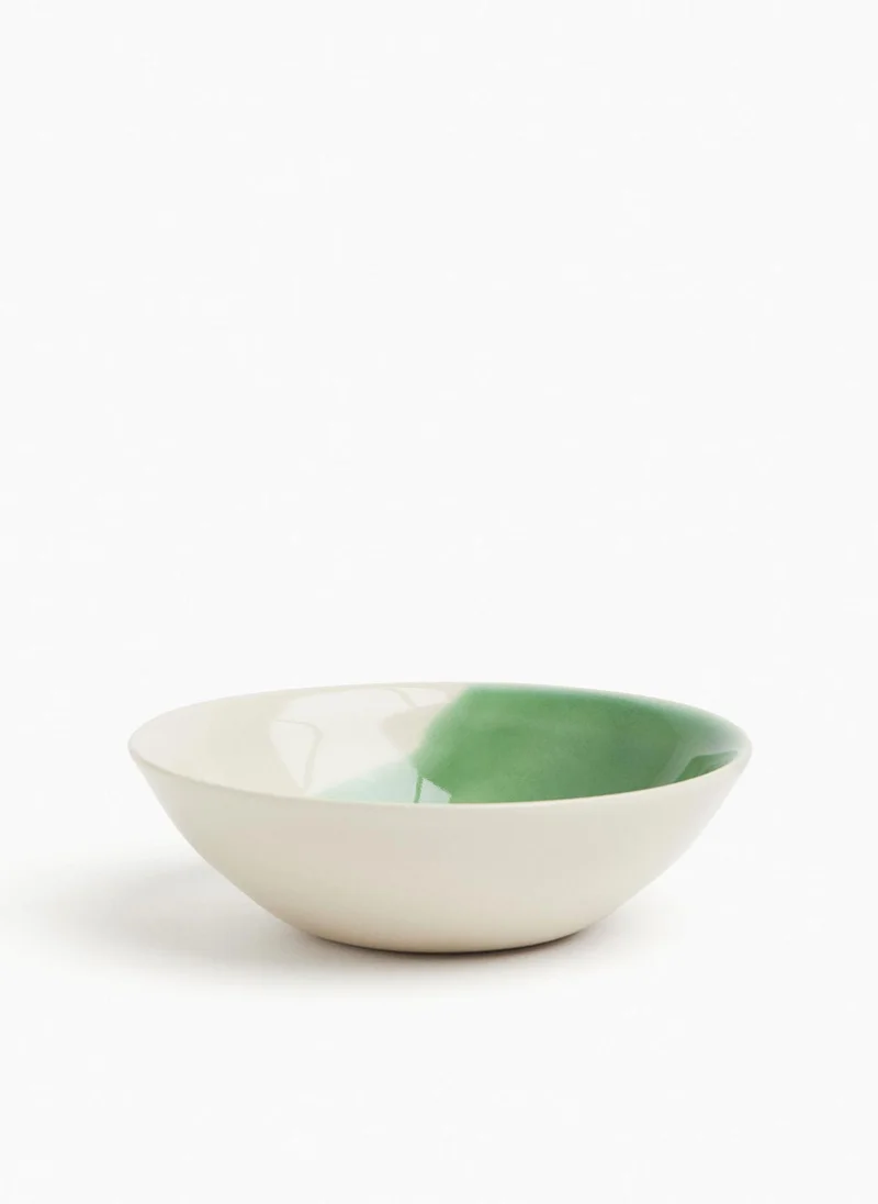 H&M Hand-Painted Stoneware Bowl