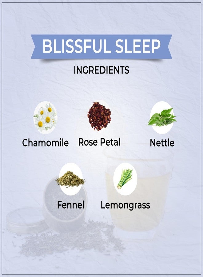 TVOY أكياس شاي أخضر من TVOY | أكياس شاي أعشاب Panayov Blissful Sleep مع البابونج لنوم عميق ومريح - 20 كيس شاي هرمي فاخر | شاي البابونج للنوم | شاي النوم - Image 3
