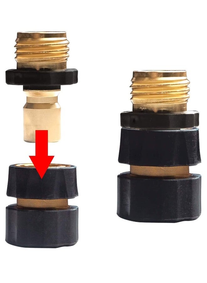 Xiny Tool 3/4 Inch Garden Hose Quick Connect, Quick Connect Garden Hose Fittings, Male and Female Water Quick Release Hose Connector, 6 Set - Image 2
