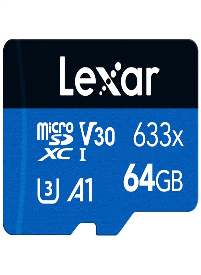 Lexar 633x TF Card High-performance Micro SD Card Class10 U3 A1 V30 High Speed TF Card For Phone Camera Dashcam 64 GB - Image 1