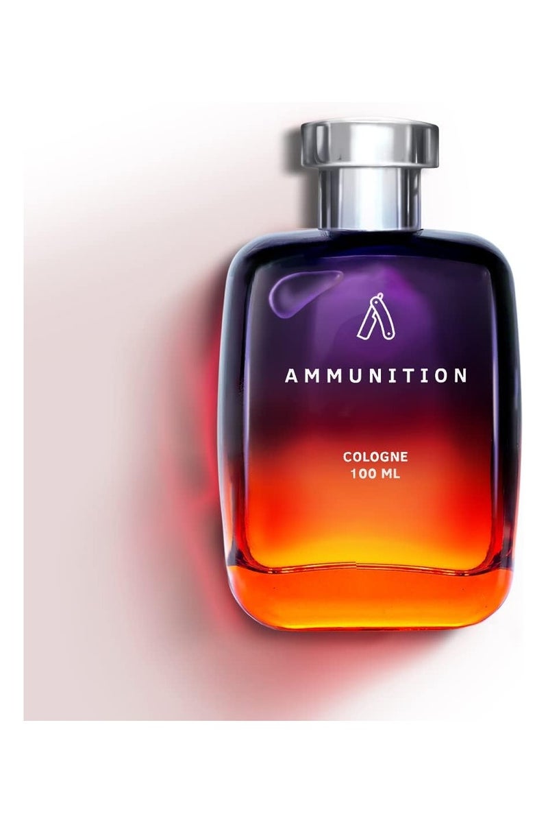 Ustraa Ammunition Cologne - 100ml | Fresh, Spicy, Musky Perfume for Men | Long-lasting Fragrance | Sophisticated & Exotic Scent of the Night | Masculine Aroma for Special Occasions - Image 2
