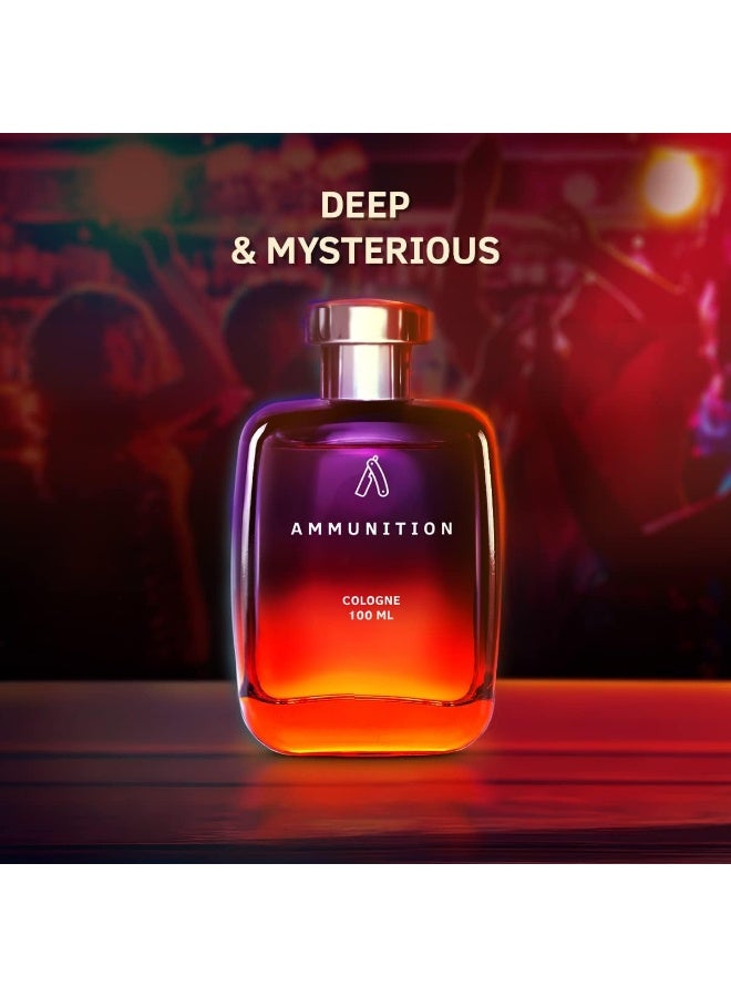 Ustraa Ammunition Cologne - 100ml | Fresh, Spicy, Musky Perfume for Men | Long-lasting Fragrance | Sophisticated & Exotic Scent of the Night | Masculine Aroma for Special Occasions - Image 4