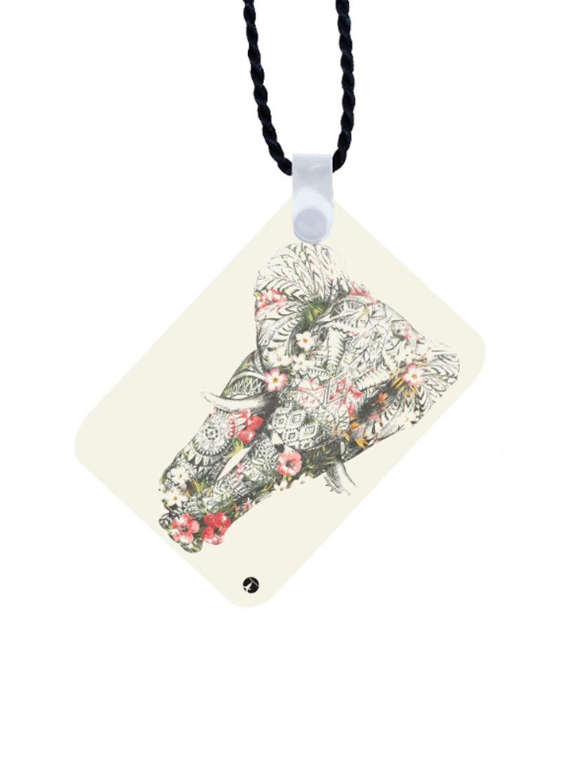 RKN Elephant Printed Car Mirror Pendant - Image 2