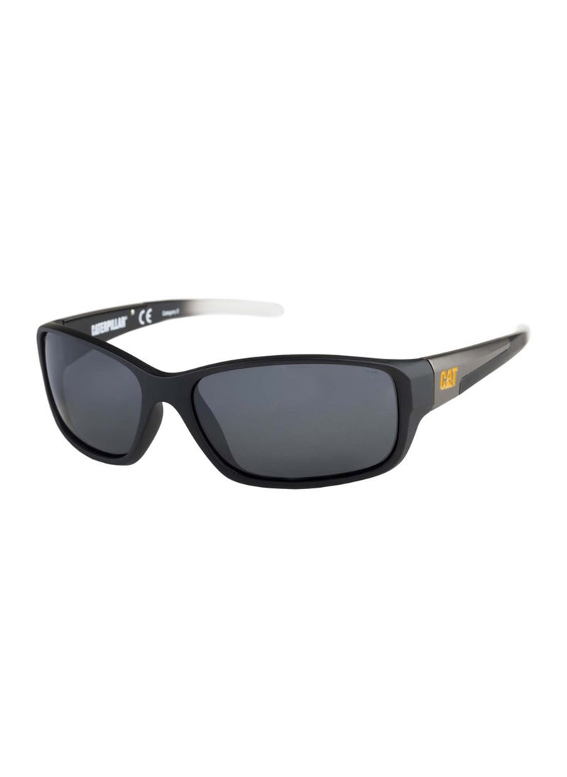 Men CTS-Sensor Wrap Polarized Sunglasses Black 62mm