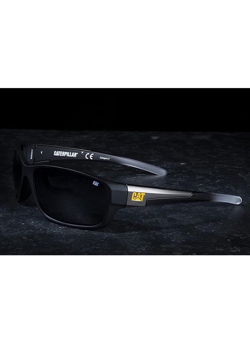 Men CTS-Sensor Wrap Polarized Sunglasses Black 62mm
