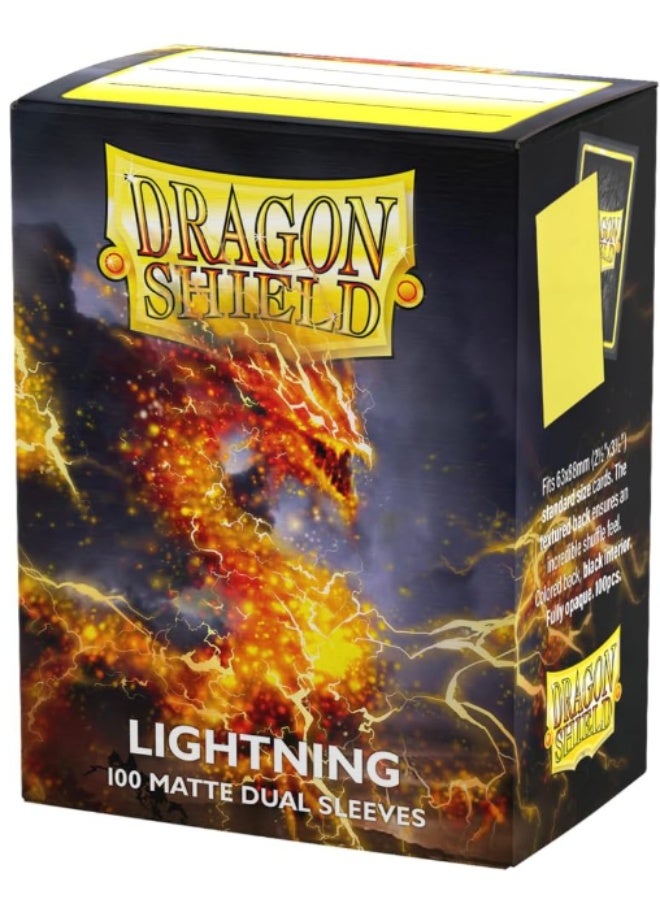 دراجون شيلد Sleeves: Dragon Shield - Standard - Dual Matte (x100) - Lightning - Image 1