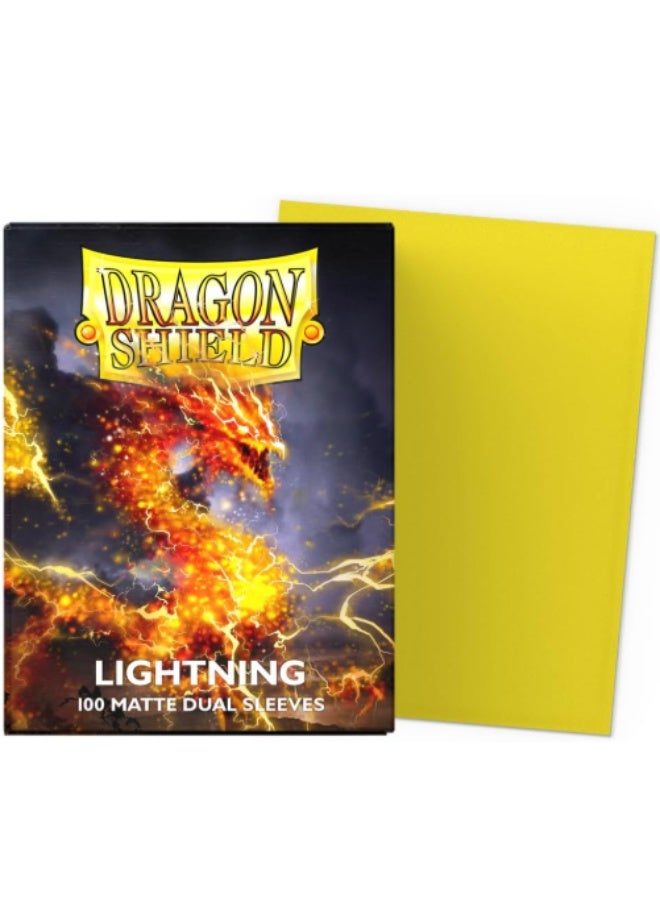 دراجون شيلد Sleeves: Dragon Shield - Standard - Dual Matte (x100) - Lightning - Image 2