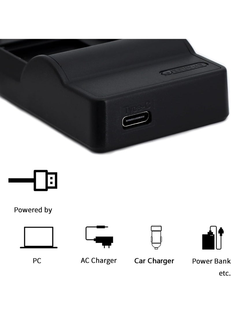 شاحن بطارية كاميرا USB NP-BG1 متوافق مع كاميرات DSC-H50 H55 HX30V W290، يعمل مع بطاريات NP-BG1/FG1/FR1/BD1/FD1/FE1/FT1 - Image 4