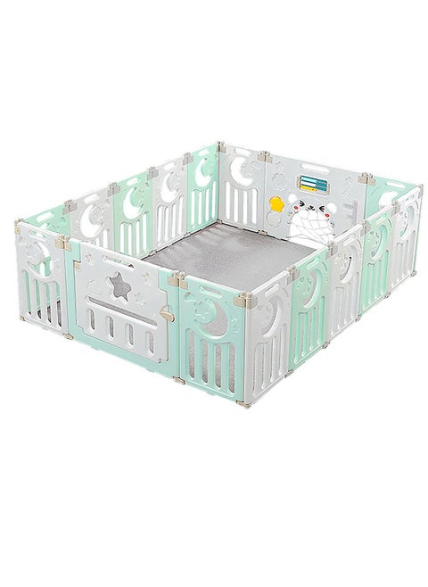 Baby Playpen Foldable Play Area for Babies and Toddlers, Customizable Shape Baby Fence, Easy Assembly and Storage, Ensures Baby Safety in Play Yard