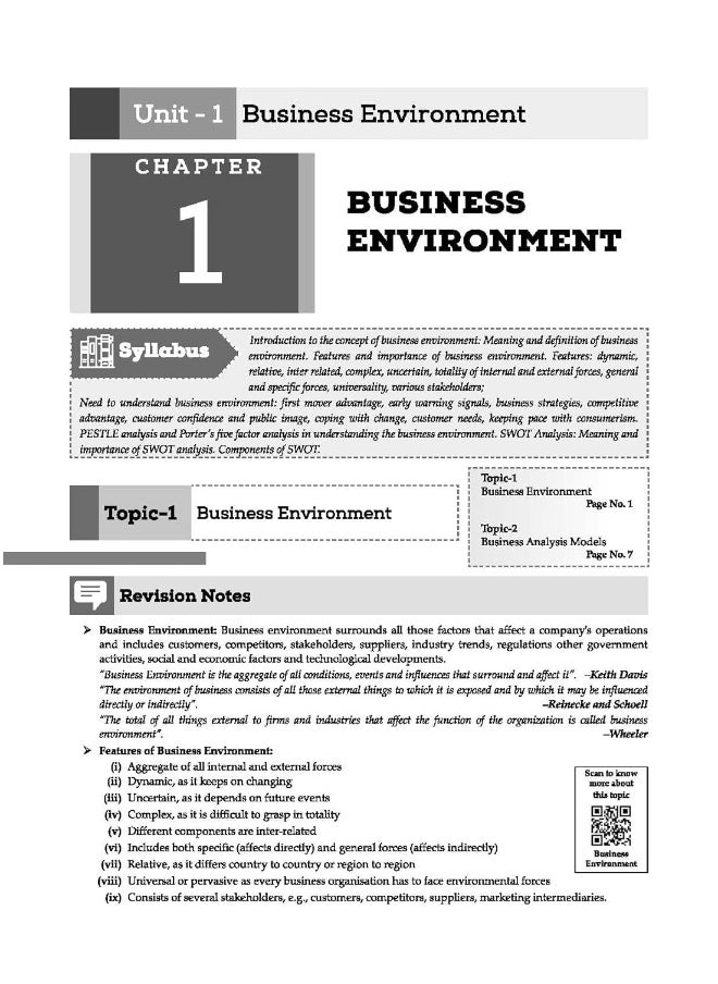 Oswaal ISC Question Bank Class 11 Business Studies Book Chapterwise & Topicwise (2024 Exam)