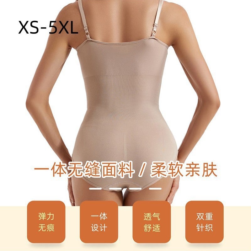 One-Piece Suspender Shapewear For Women, Tummy Control, Arm Lift, Triangle Style, Buttoned Open, Women'S Postpartum Shaping, Waist Shaping, Corset - Image 5