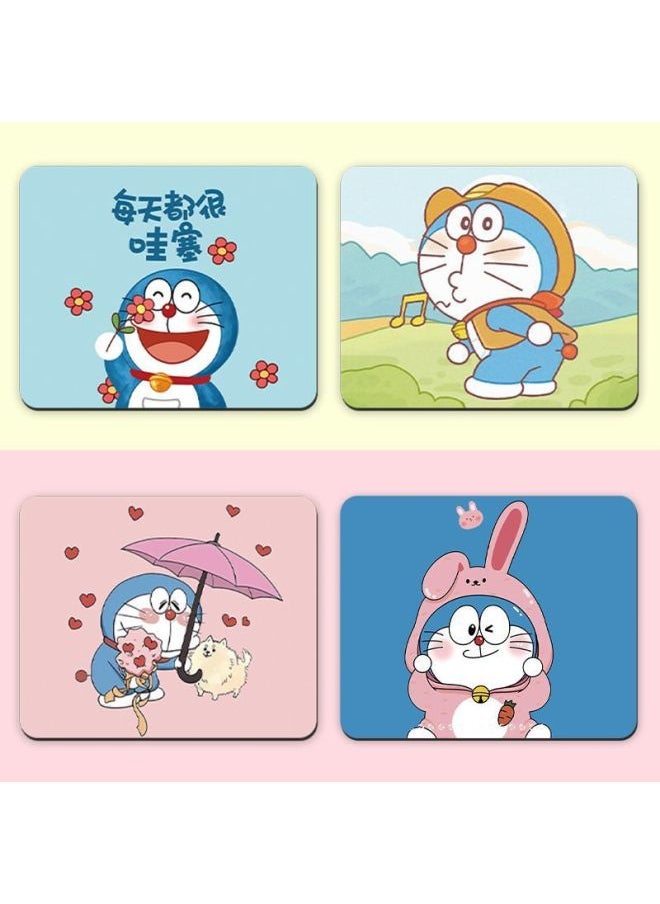 Generic - Doraemon Mouse Mat Small Secondary Animation Cartoon Keyboard Computer Desk Mat Writing Desk Mat-Color:260*210mm3mm-Pattern:YX-326 - Image 1