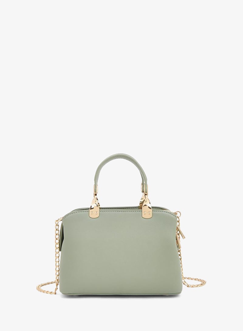 Flora Bella By Shoexpress Double Handle Handbag With Detachable Chain Strap - Image 4