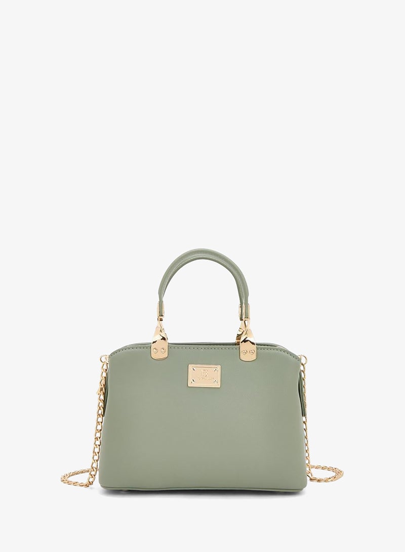 Flora Bella By Shoexpress Double Handle Handbag With Detachable Chain Strap - Image 1