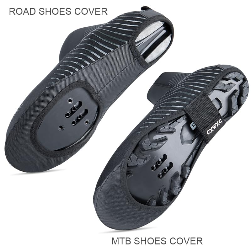 CXWXC Cycling Shoe Covers Cold Weather for Men Women - Waterproof Shoe Covers Winter Outdoor Sports - Rain Cycling Overshoes, Road/Mountain Bike Booties - Image 5